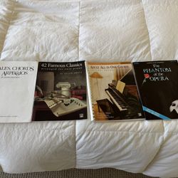Piano Sheet Music & Lesson Books Bundle – 4 Books