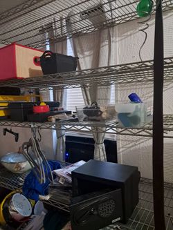 6 tier metal shelving unit