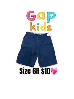 Gap Kids Navy Chino Shorts Size 6R💖💖M19 V