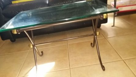 Small Bombay Co . Coffee Table Wrought-iron Glass