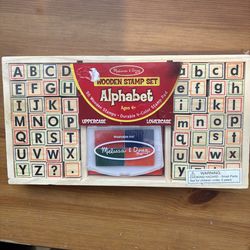 Melissa and Doug wooden stamp set