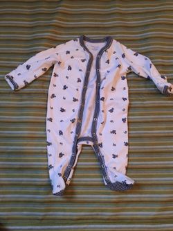 Print Footie RALPH LAUREN-onesie 3mo