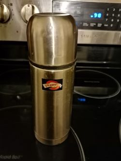 Stainless steel Thermos outside N inside