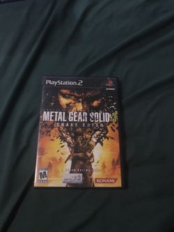 Metal Gear 3 Snake Eater ps2