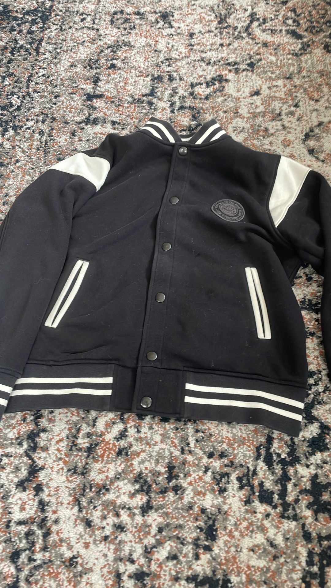 Uniqlo Black Button Jacket 9-10 Yr