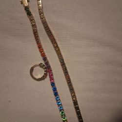 14k Kurt Geiger Chain And Bracelet 