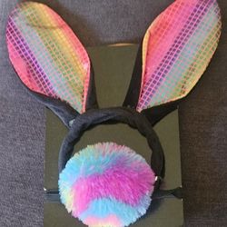 Bunny Headband and Tail  Halloween Costume 