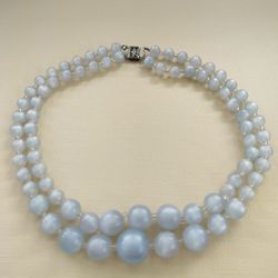 Vintage Moonglow Lucite Necklace 