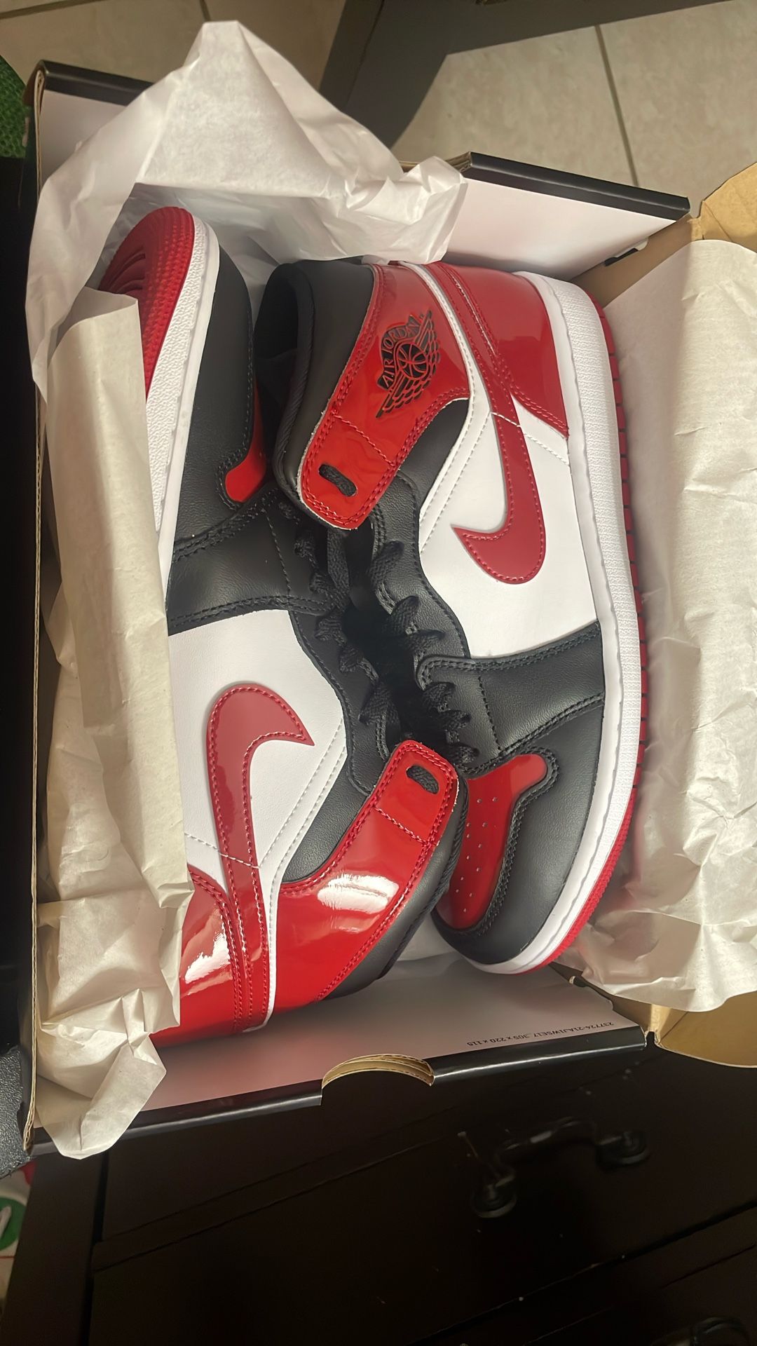 Shoes Red White Black