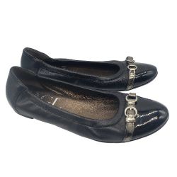 AGL Attilio Giusti Leombruni Black Leather Ballet Flats EU 40/US 10 M Italy $335