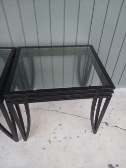 2 Glass Coffee Tables