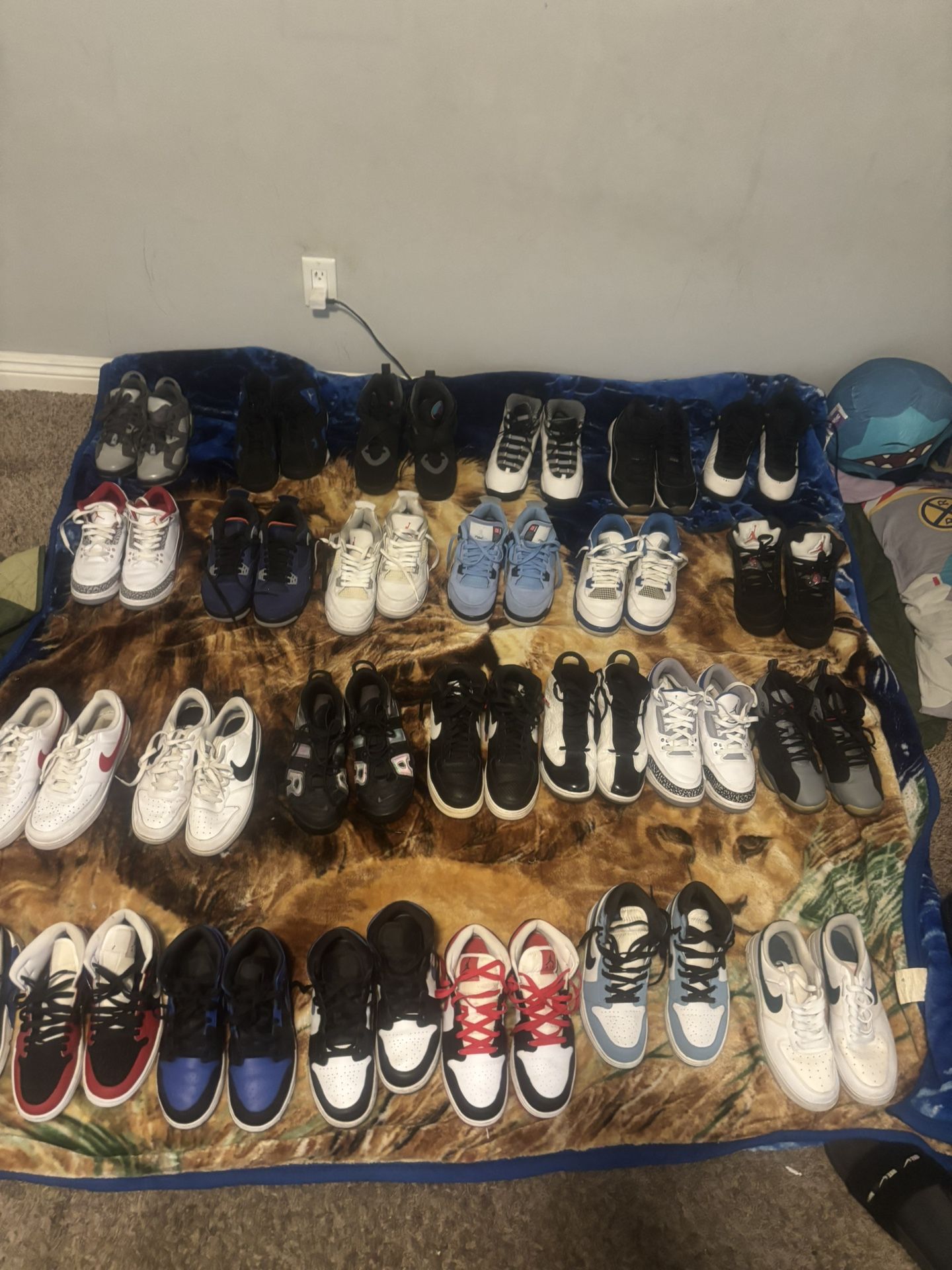 Jordan’s From 1-11 Size 7y