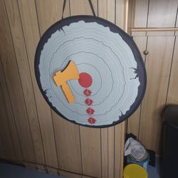 Are Throwing Board Cloth 34in Board With Safe  Throwing Axe Only 15$