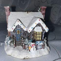6 Thomas Kinkade Illuminated Ornament Collection