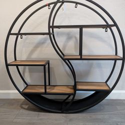 New Buckthorn Industrial Circular Hanging Wall Shelf by Christopher Knight Home