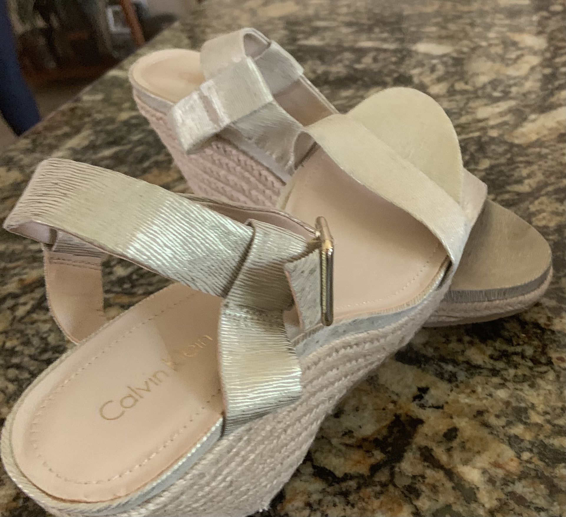 Calvin Klein wedges size 10