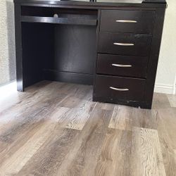FREE FREE - Pick Up Only Black wood desk 