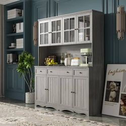 Kitchen cabinet hutch