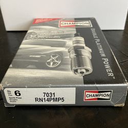 7031 Champion Double Platinum Power Spark Plugs - 6 Pack