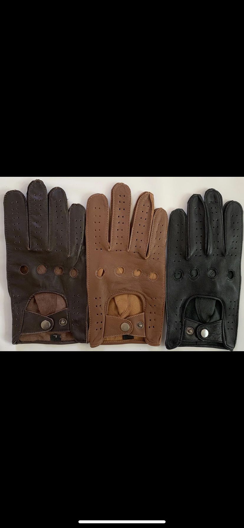 New Leather Driving Gloves