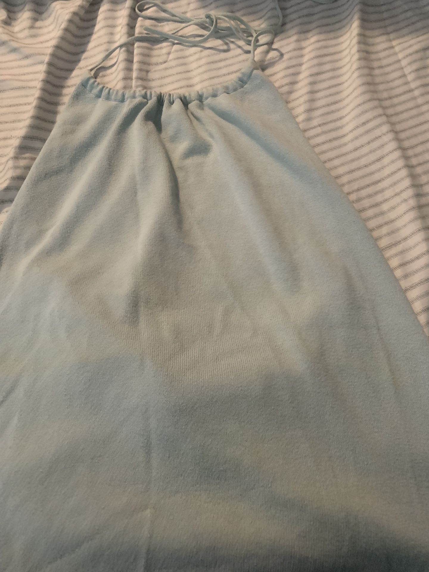 Gap Large Light Blue Low Back Halter top like new