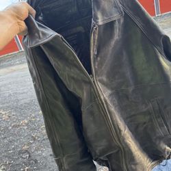 Claiborne Leather Jacket Size XL