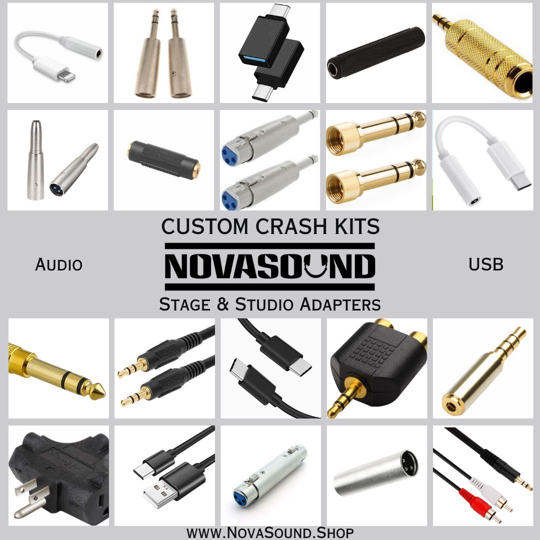 Audio Adapters - Custom Audio Crash Kit - Audio, Mics, DJs, Sound, Miami, Studio, Stage, Recording