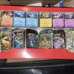 Prismatic Empty Tins & Promo Cards Only No Packs Box Is Open 