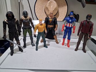 Marvel action figures.  12 inches tall. good condition.
