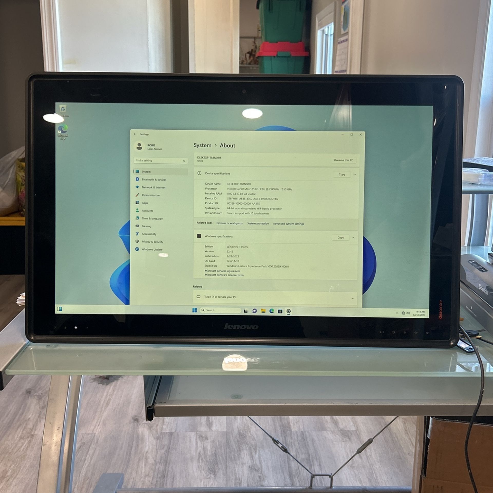 Lenovo IdeaCentre Horizon 27” All-In-One