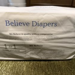 12 Packs Of BELIEVE BAMBOO DIAPERS 