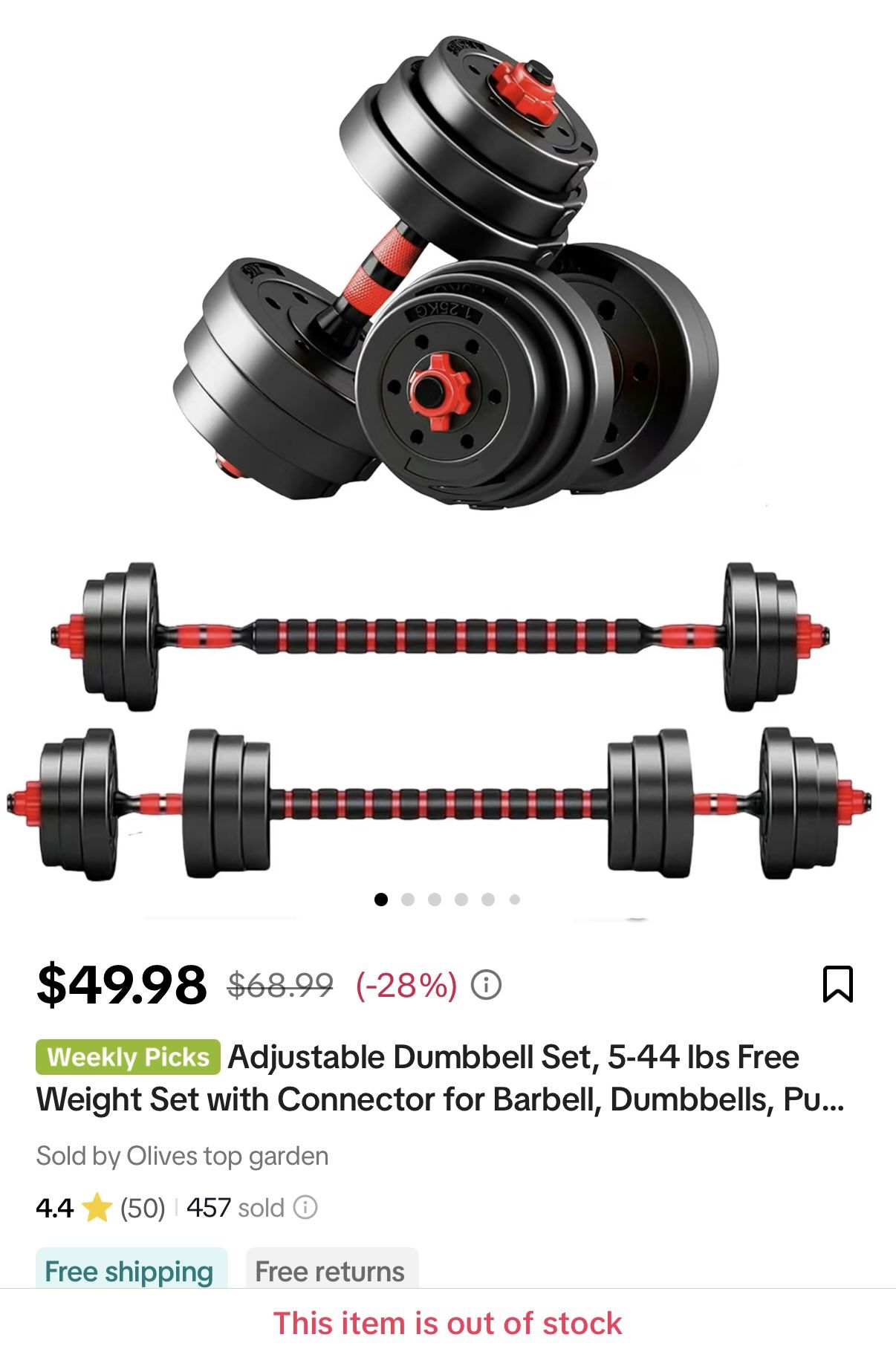 Set Of Weights BRAND NEW