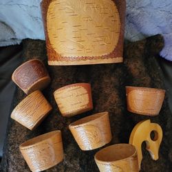 Bowl, Cups & Ladle Made In USSR