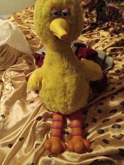 1986 Vintage Big Bird Talking Toy 