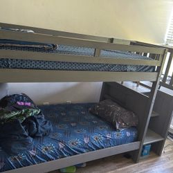 Gray Bunk Bed 