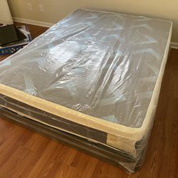Mattress And Box Spring Included Queen Size Set 