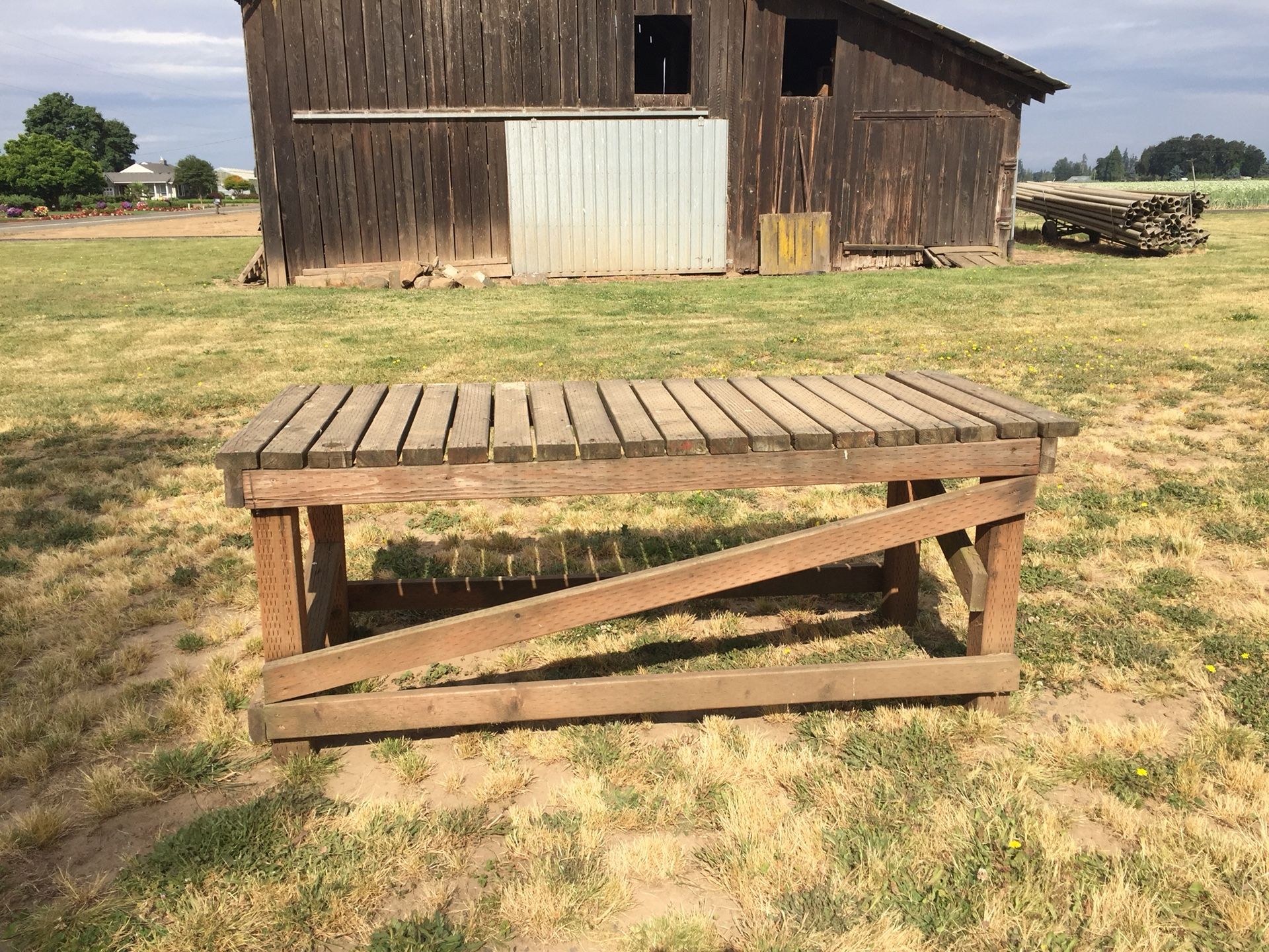 Porch for office trailer