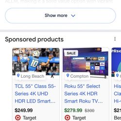 Hisense 55” 4k Smart Tv 