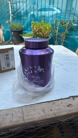 Purple Butterfly Memorial Cremation Urn