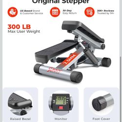 Sunny Health & Fitness Mini Stepper for Exercise at Home, Stair Step Workout Machine
