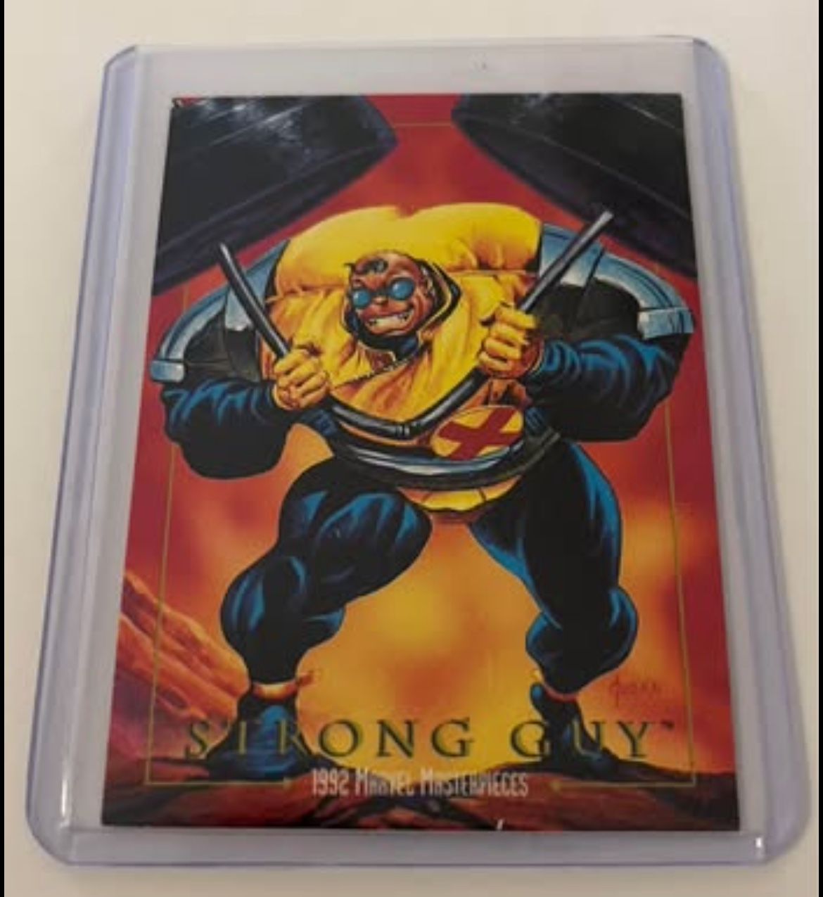 1992 SkyBox Marvel Masterpieces #85 Strong Guy