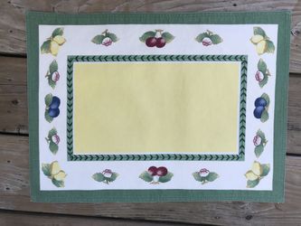 VILLEROY & BOCH French Garden pattern placemats and napkins