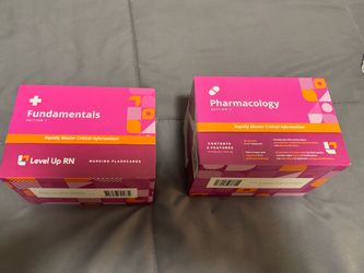 Levelup RN fundamental & pharmacology flashcards w/ FREE care plan book