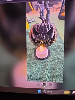 Halloween Jack-o'-Lantern Tea Light Holder