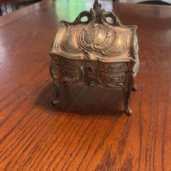 Unusual Vintage French Style Silver Collection Box
