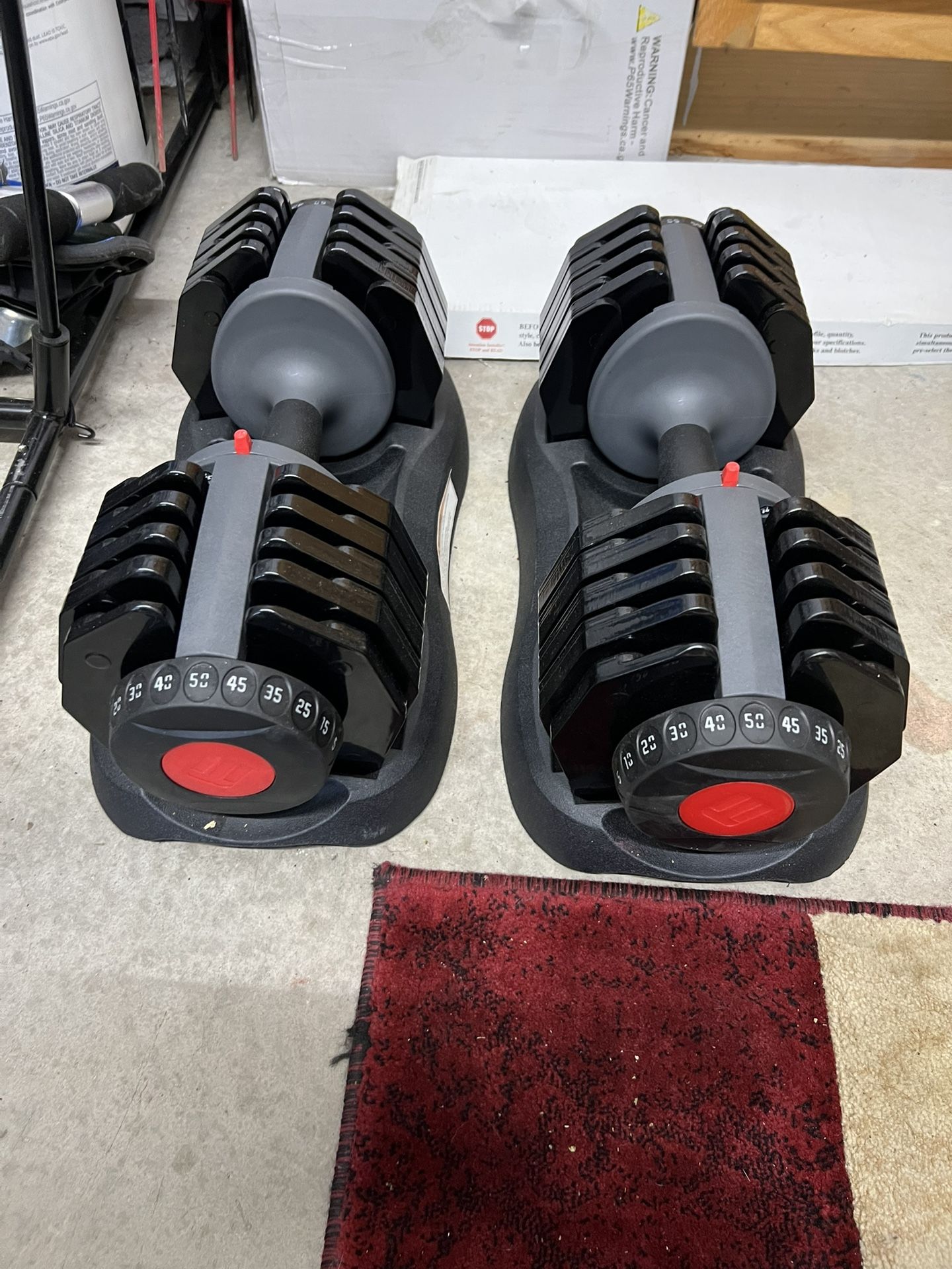 Ethos 50 lb. Adjustable/Selectable Dumbbells (Pair)