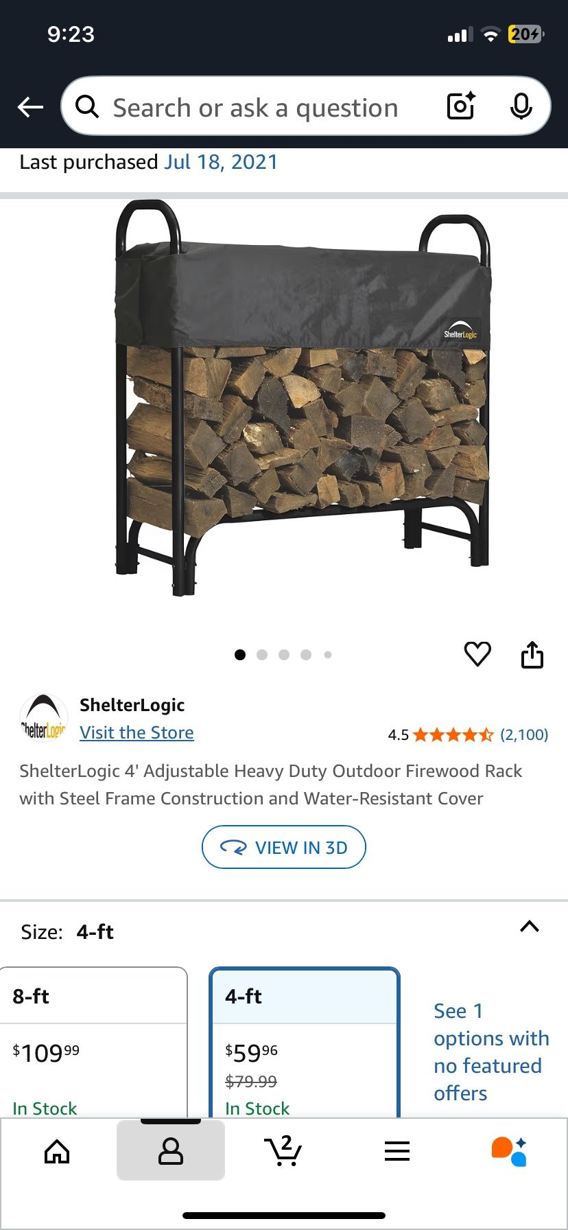 Priced To Sell: Outdoor Firewood Rack