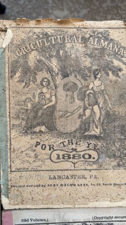 1880s and 1890s agricultural almanac