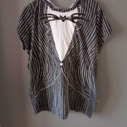 Adult Xl Jack Skellington Top