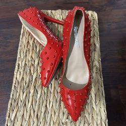 Red Studded Heel 